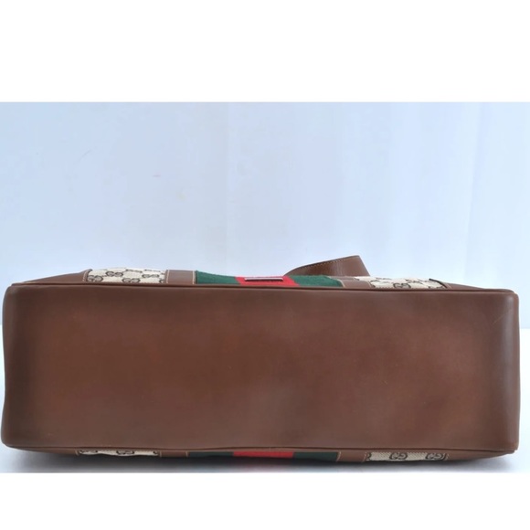 Authentic LIMITED EDITION AUTH GUCCI Sherry Line Shoulder Bag GG Canvas - Picture 7 of 16